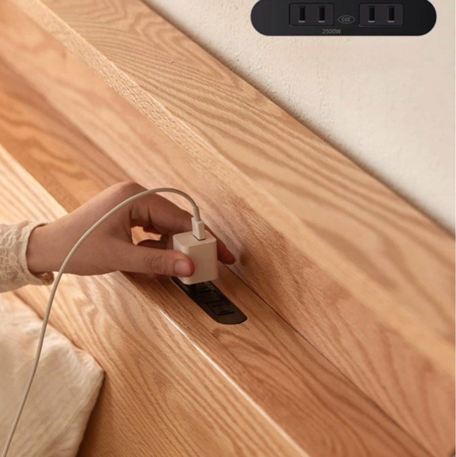 JAUPER Scandinavian Solid Wood Storage Bedframe - Radical Homes Singapore