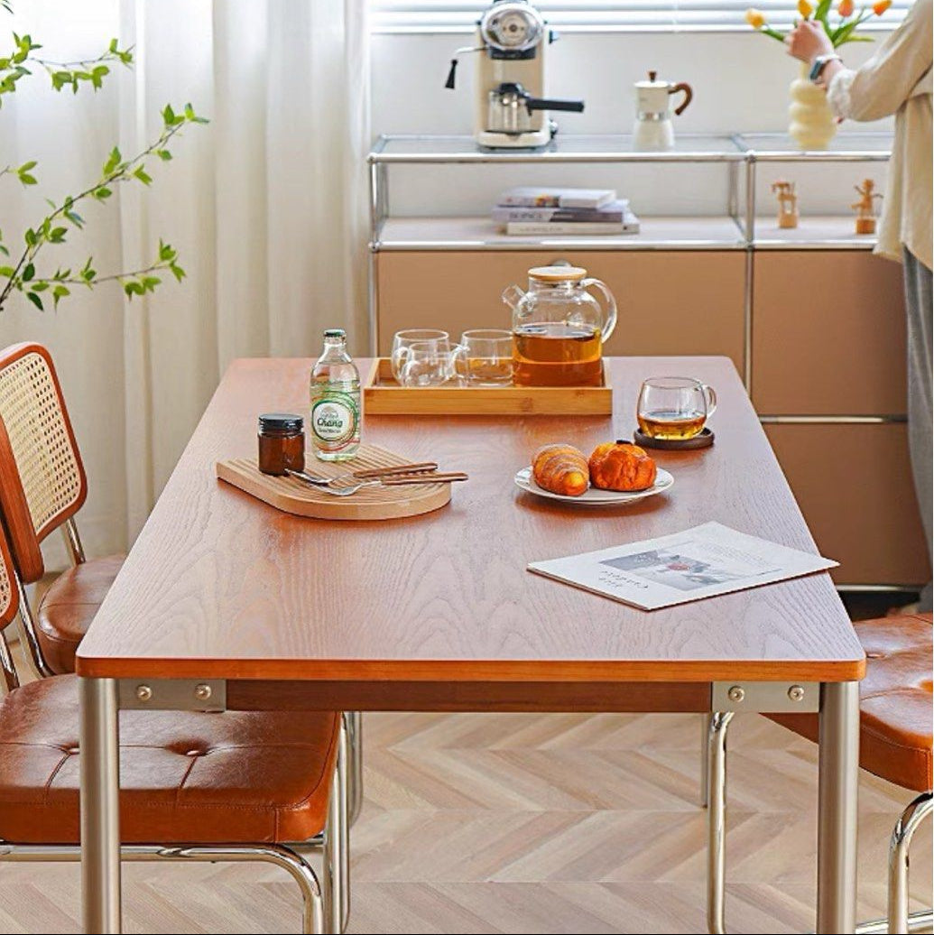 JOAQUIM Japandi Solid Wood Dining Table - Radical Homes Singapore