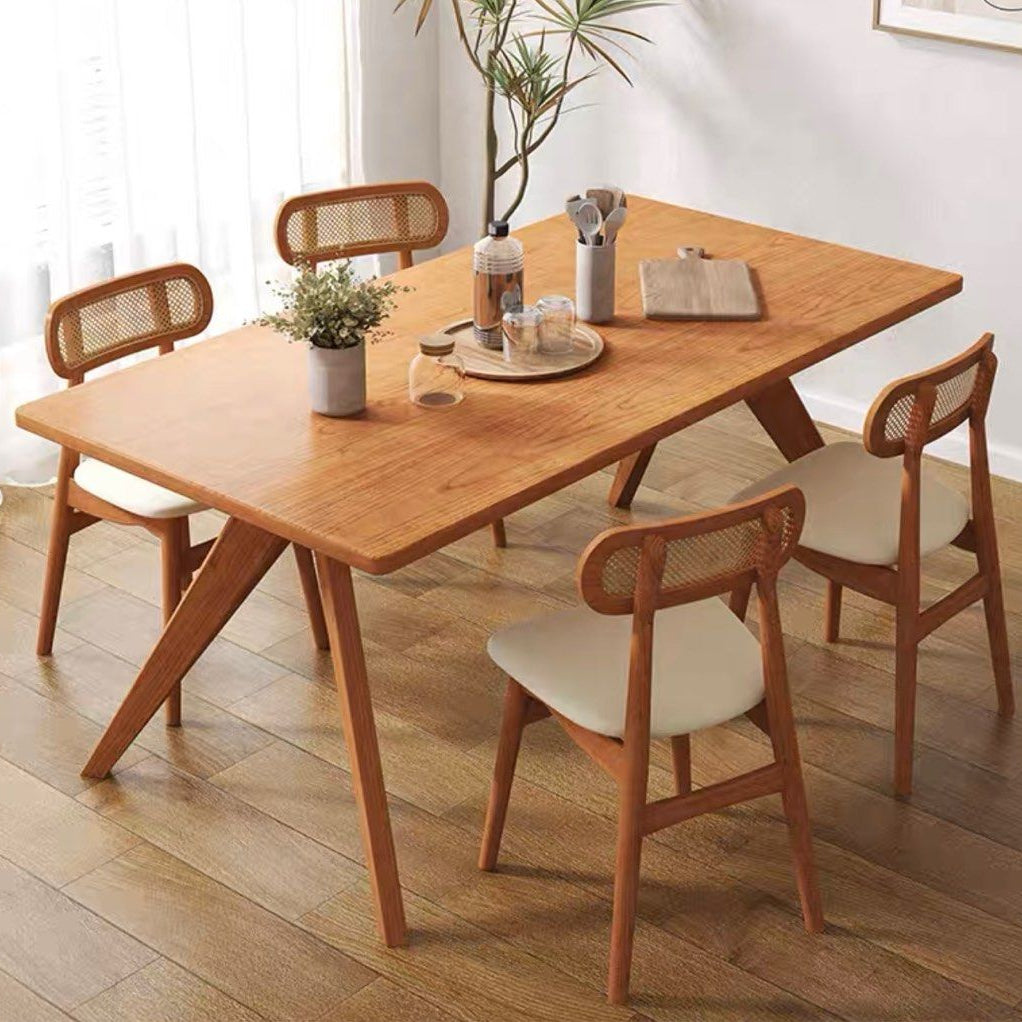 HOLLIA Modern Solid Wood Dining Table - Radical Homes Singapore