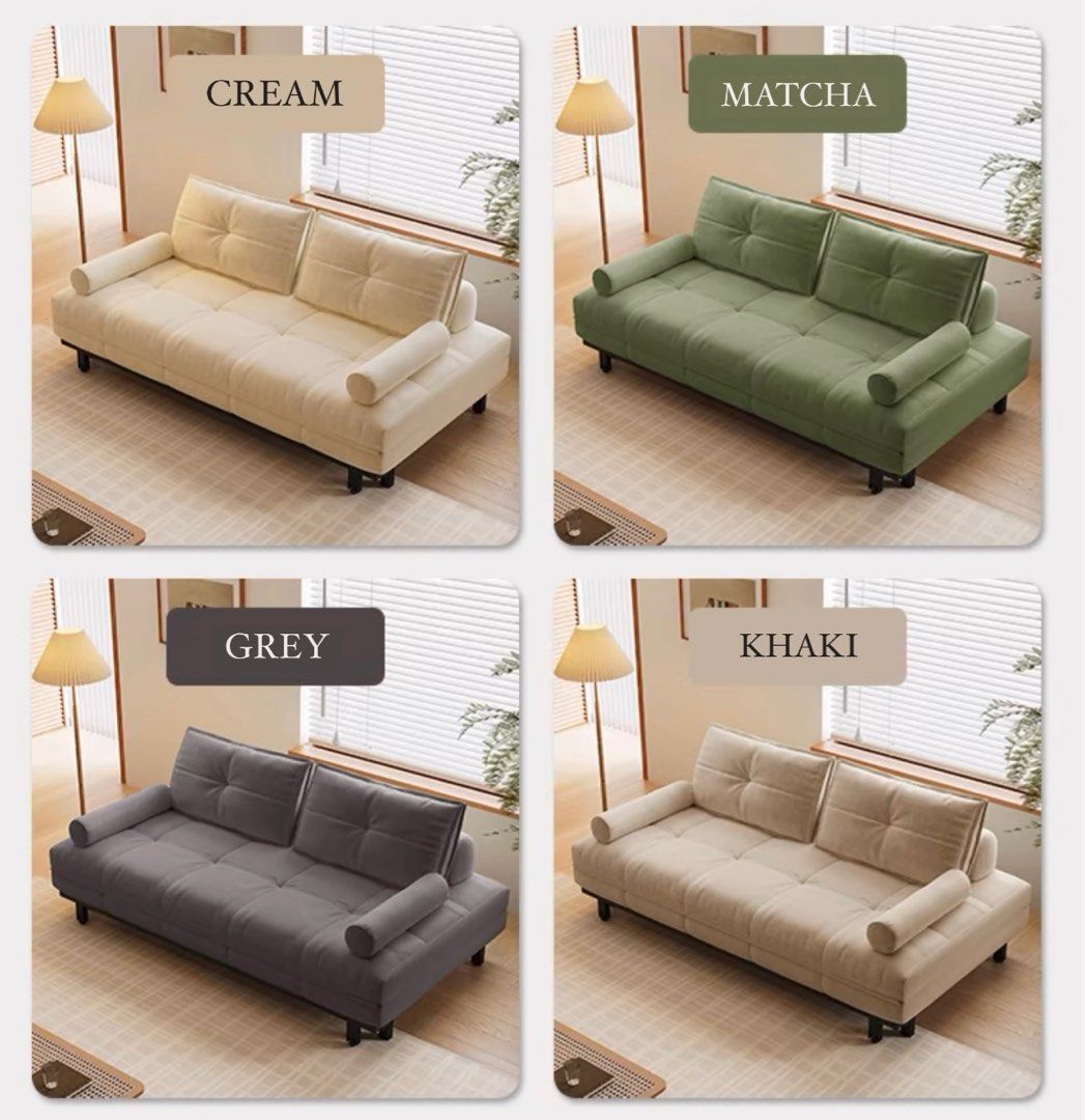 BOVINO Modern Fabric Sofa Bed - Radical Homes Singapore