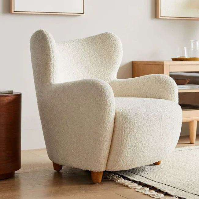 SAVANNAH Japandi Boucle Armchair - Radical Homes Singapore