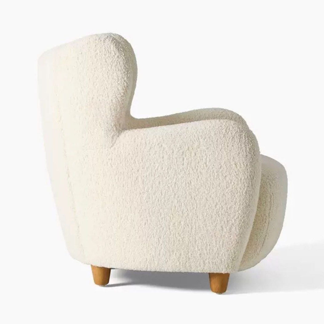 SAVANNAH Japandi Boucle Armchair - Radical Homes Singapore