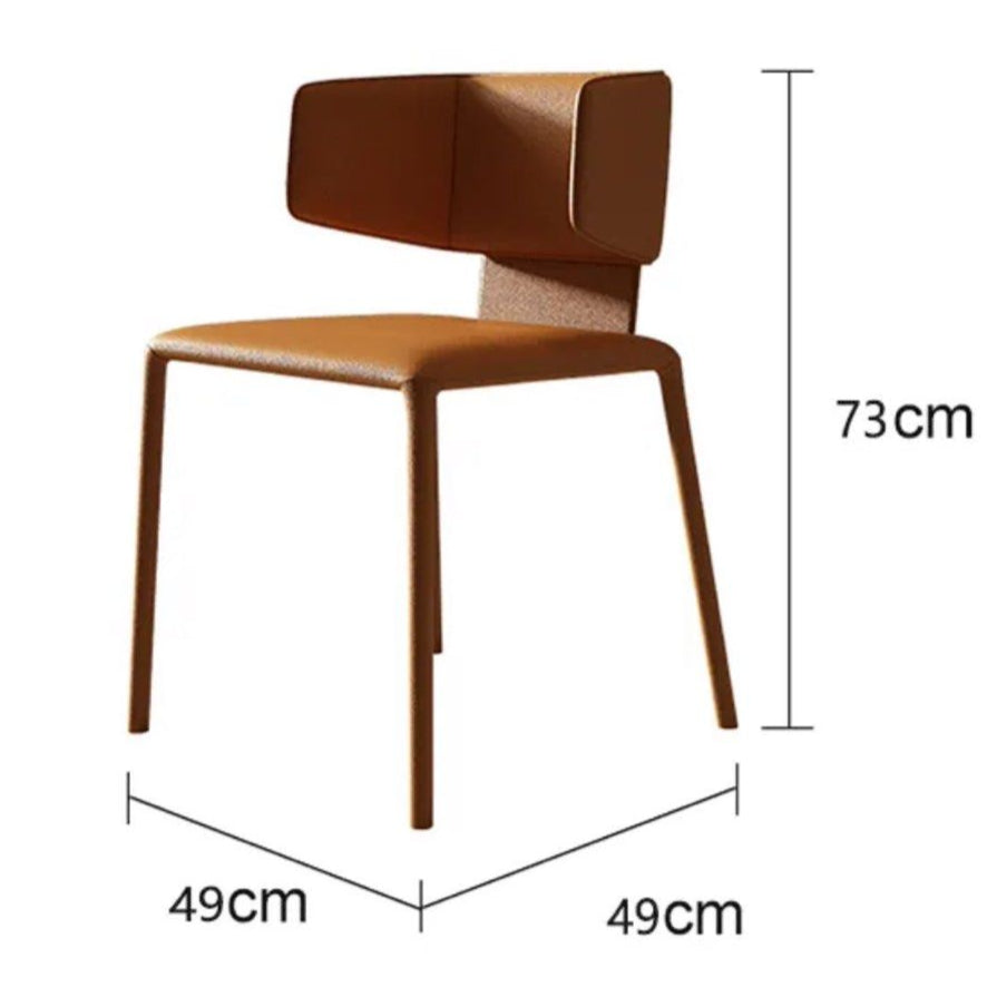 JADAKA Modern Leather Dining Chair - Radical Homes Singapore