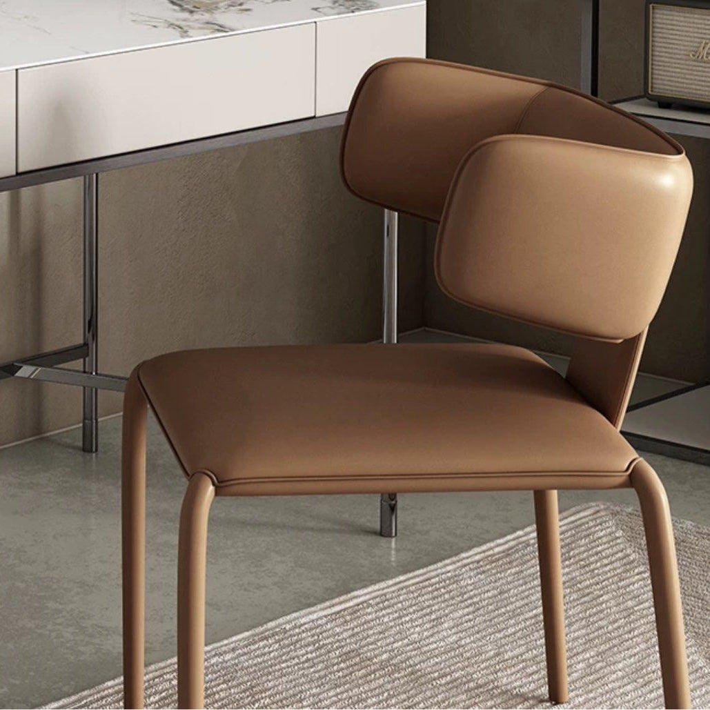 JADAKA Modern Leather Dining Chair - Radical Homes Singapore