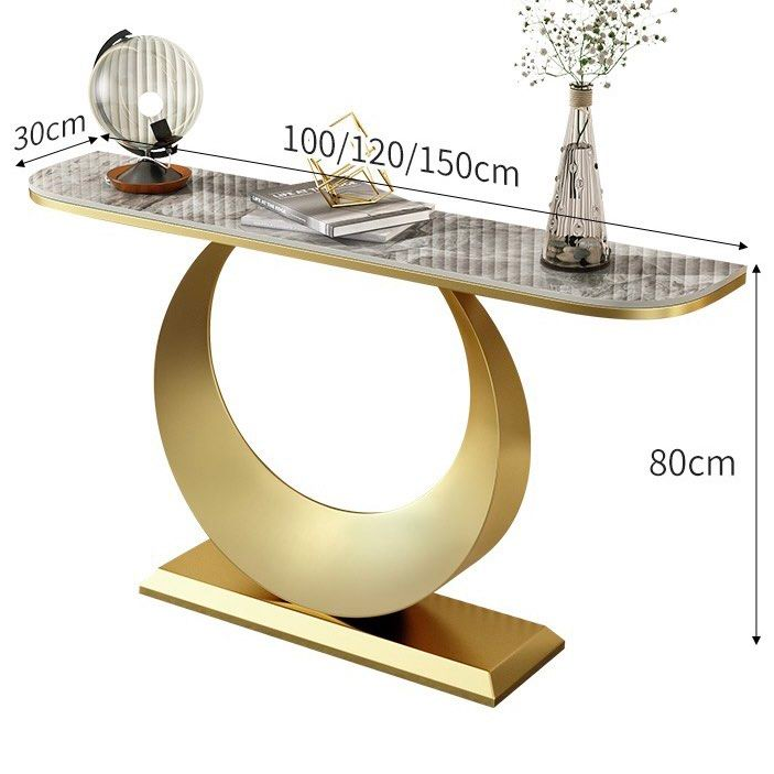 VIDAR Marble Console Table - Radical Homes Singapore
