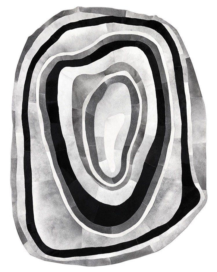 RION Modern Cowhide Leather Rug - Radical Homes Singapore
