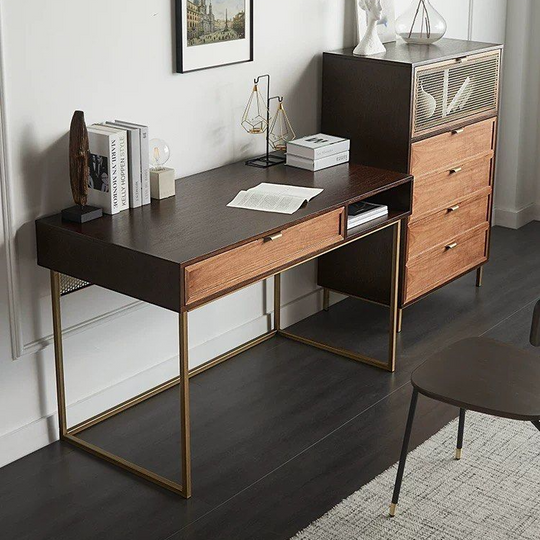 MANSFIELD Modern Solid Wood Study Table - Cassa Haus Singapore