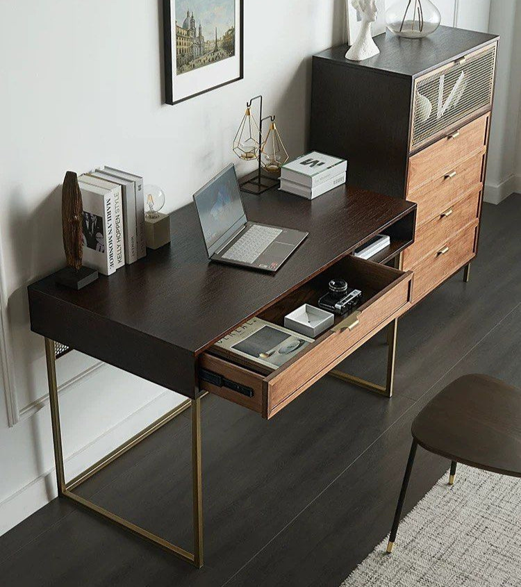 LORCAN Modern Solid Wood Study Table - Radical Homes Singapore