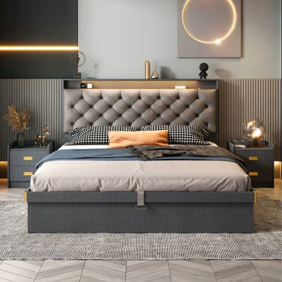JESU Modern LED Bedframe - Radical Homes Singapore