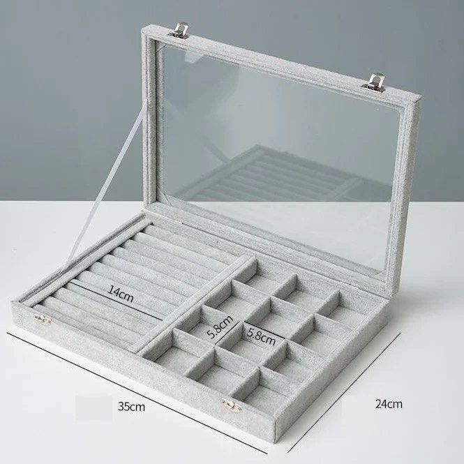 SELVANO Glass Top Jewellery Box - Cassa Haus Singapore
