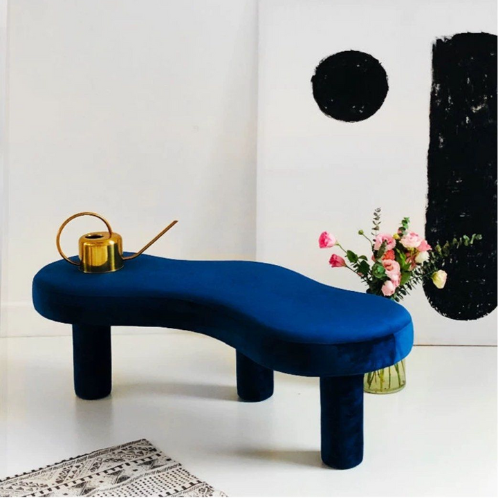 RHODES Modern Velvet Bench - Radical Homes Singapore