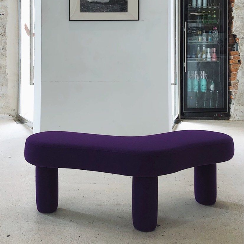 RHODES Modern Velvet Bench - Radical Homes Singapore