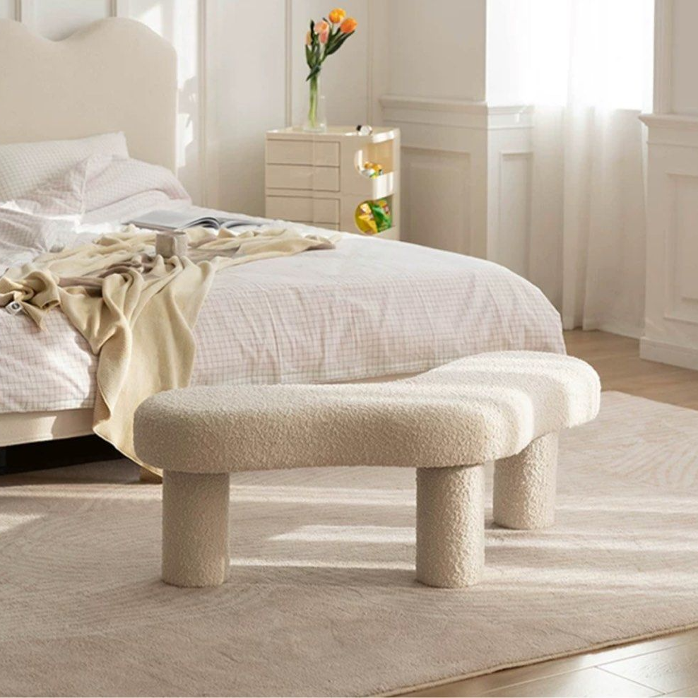 RHODES Modern Velvet Bench - Radical Homes Singapore