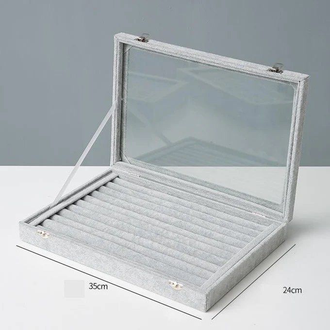 SELVANO Glass Top Jewellery Box - Cassa Haus Singapore
