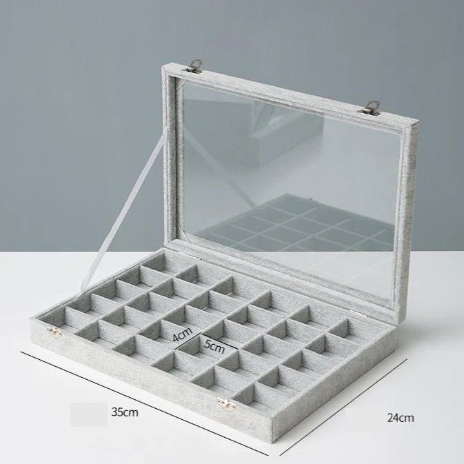 SELVANO Glass Top Jewellery Box - Cassa Haus Singapore