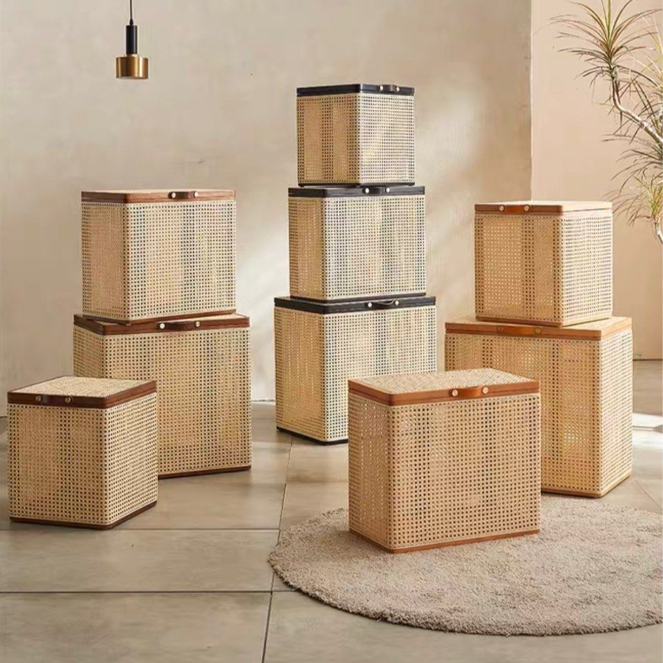 JEWUL Rattan Storage Box - Radical Homes Singapore