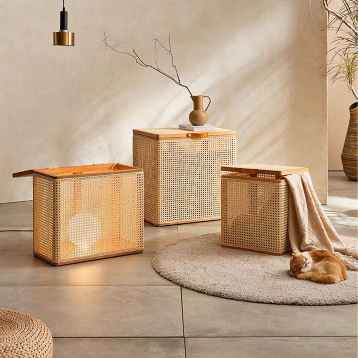 JEWUL Rattan Storage Box - Radical Homes Singapore
