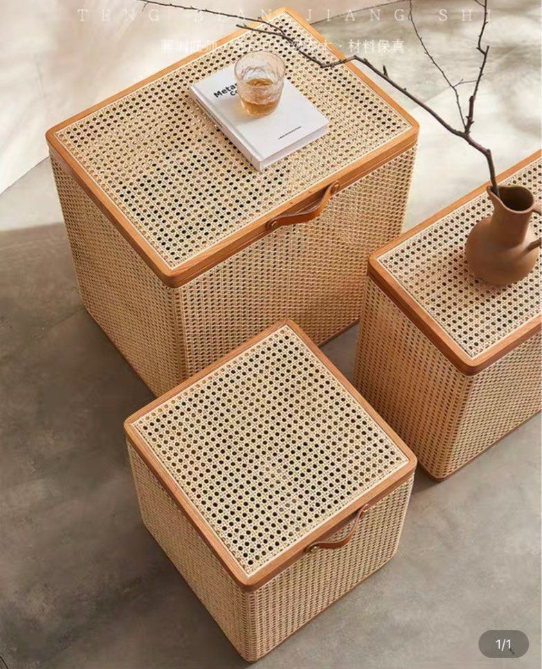 JEWUL Rattan Storage Box - Radical Homes Singapore