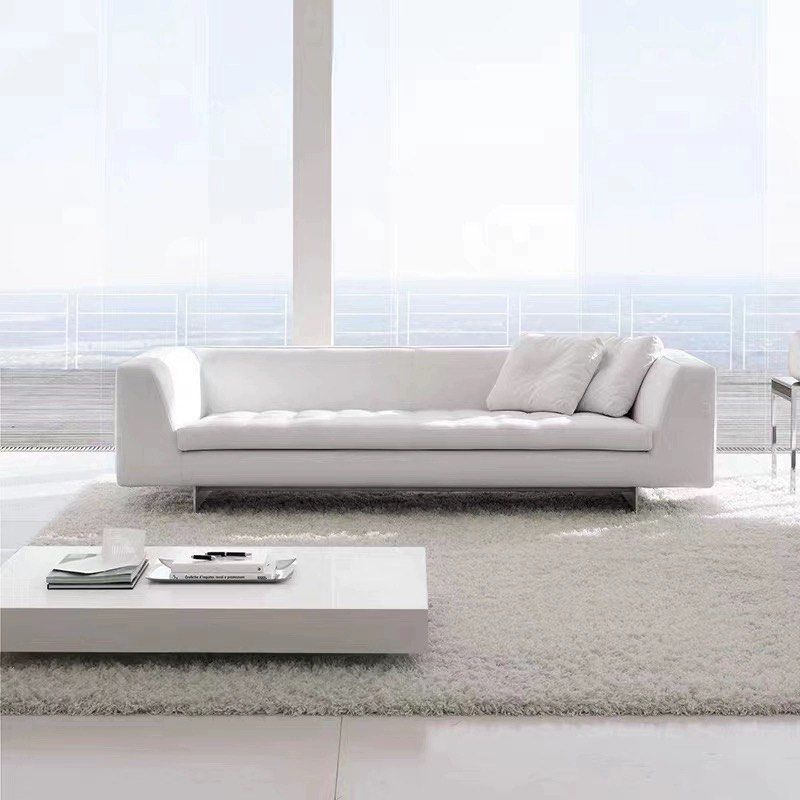 VOSSARI Modern Leather Chaise Sofa - Radical Homes Singapore