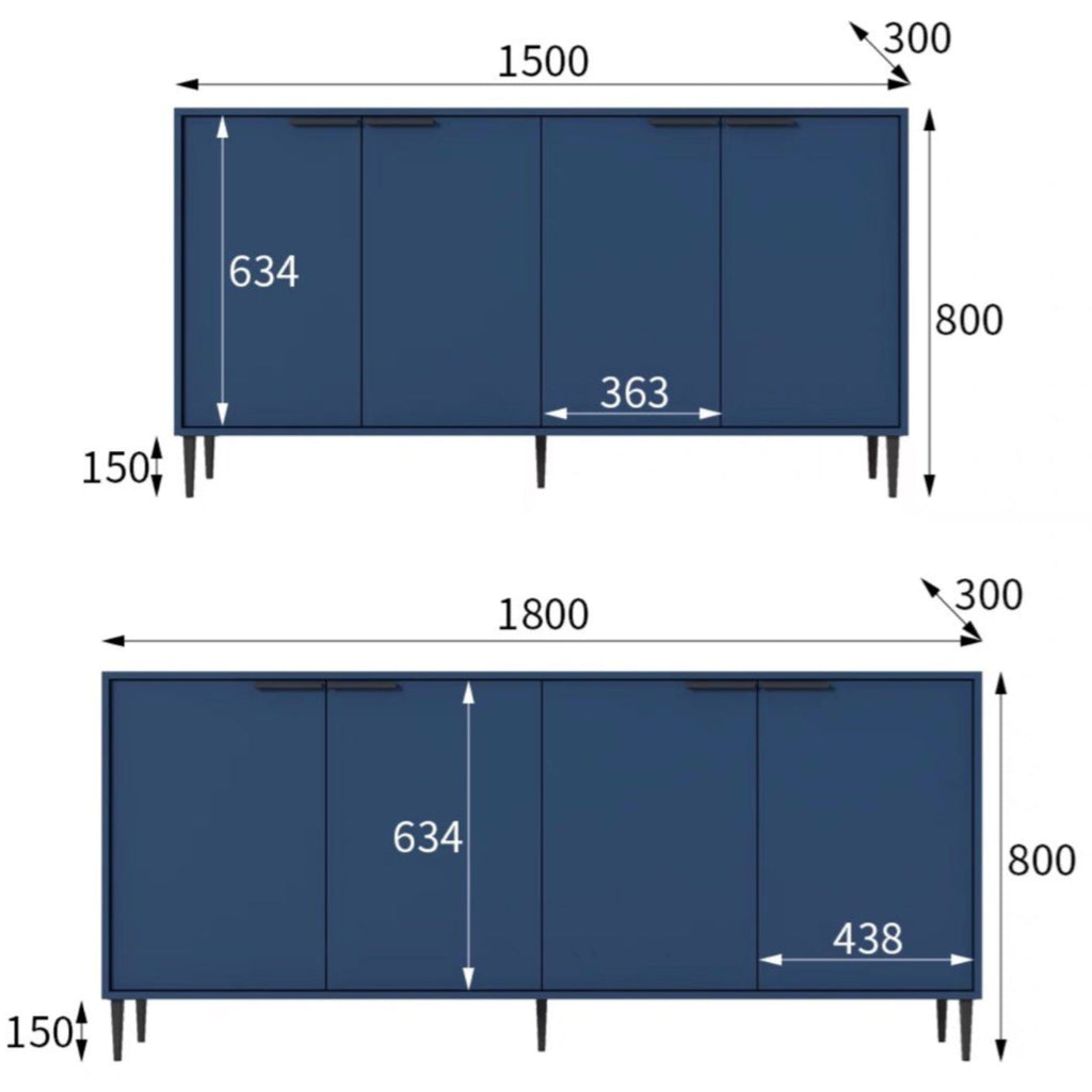 SPANE Modern Sideboard - Radical Homes Singapore