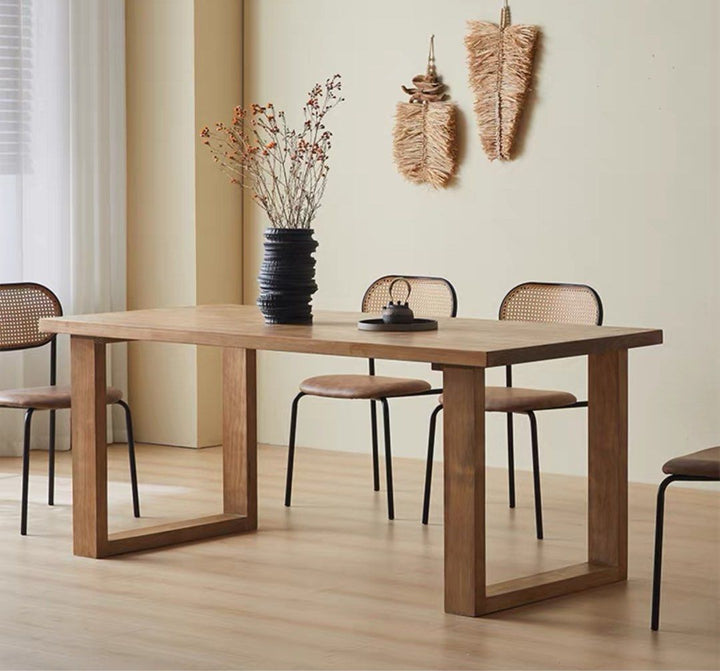 BARRERA Scandinavian Solid Wood Dining Table - Radical Homes Singapore