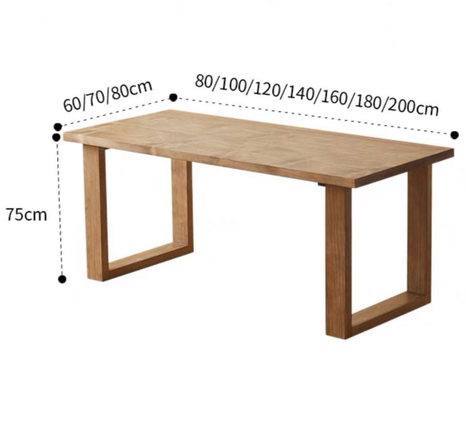 BARRERA Scandinavian Solid Wood Dining Table - Radical Homes Singapore