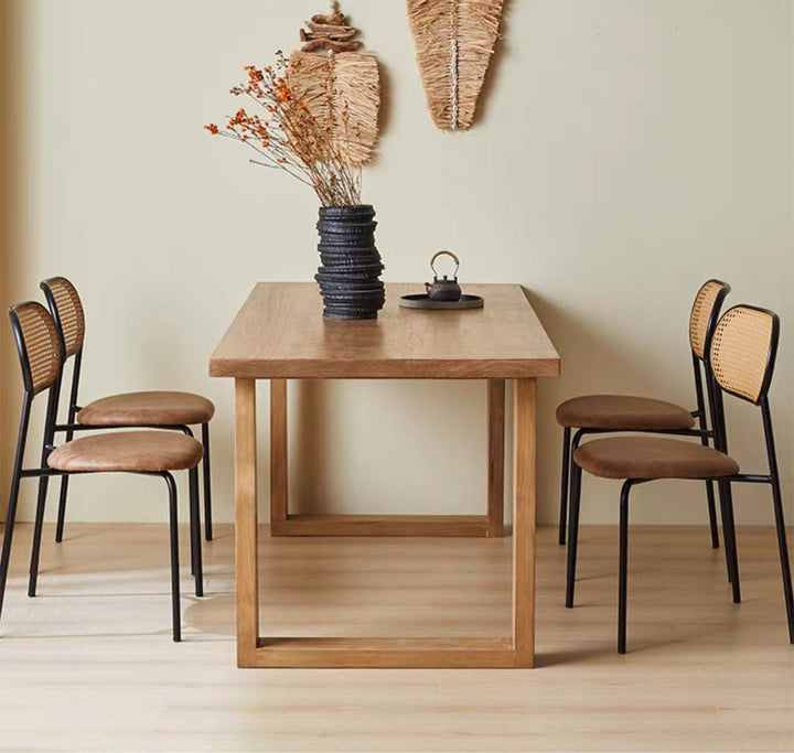 BARRERA Scandinavian Solid Wood Dining Table - Radical Homes Singapore