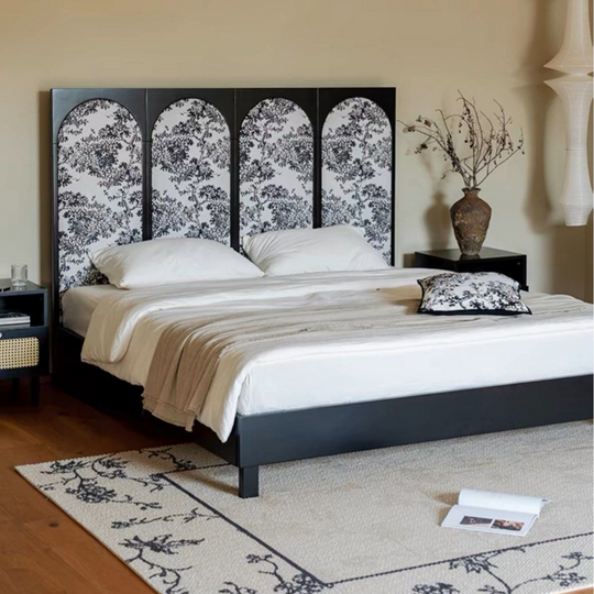 YORIN Oriental Solid Wood Bedframe - Cassa Haus Singapore
