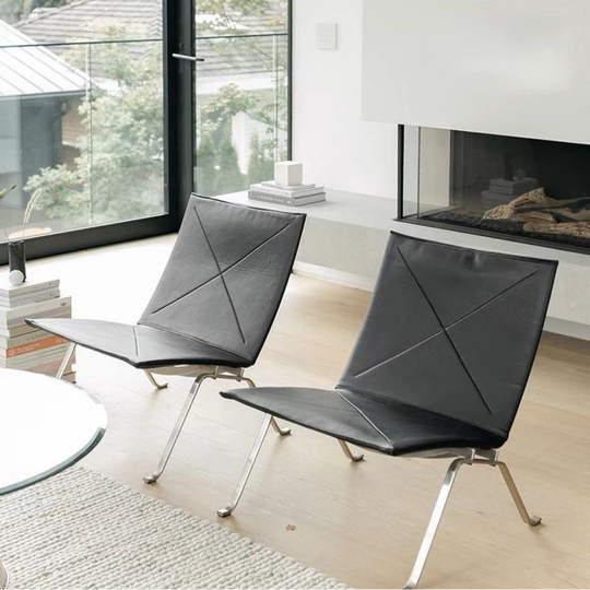 VESKARA Modern Leather Lounge Chair - Cassa Haus Singapore