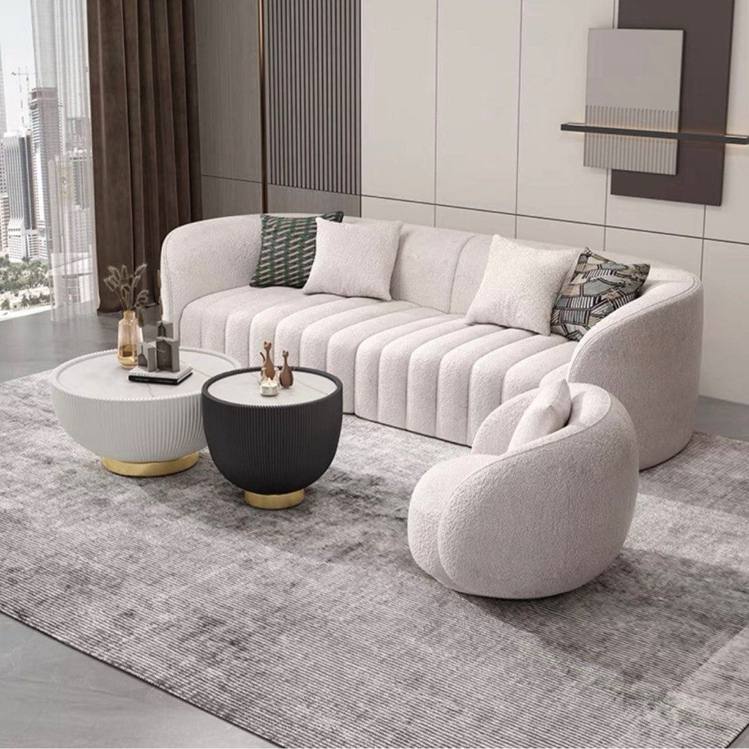 BRELLIO Modern Boucle Sofa - Radical Homes Singapore