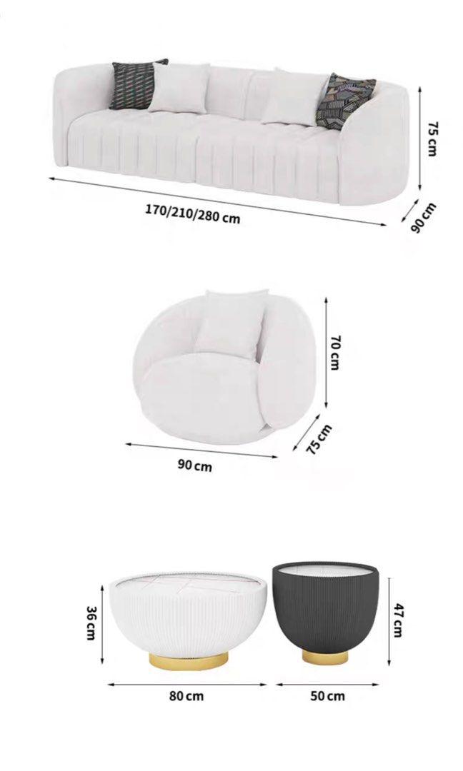 BRELLIO Modern Boucle Sofa - Radical Homes Singapore
