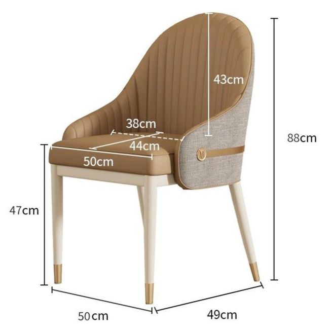 MORDO Modern Leather Dining Chair - Radical Homes Singapore