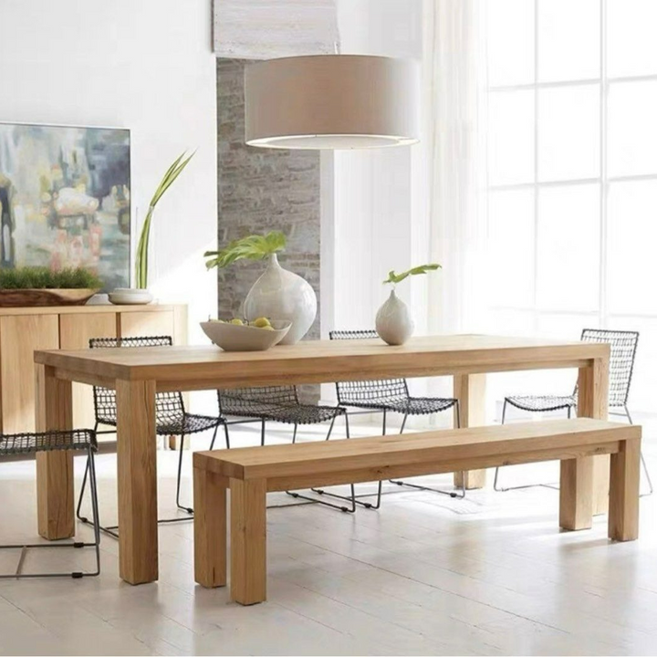 NORDENZA Scandinavian Solid Wood Dining Table - Cassa Haus Singapore
