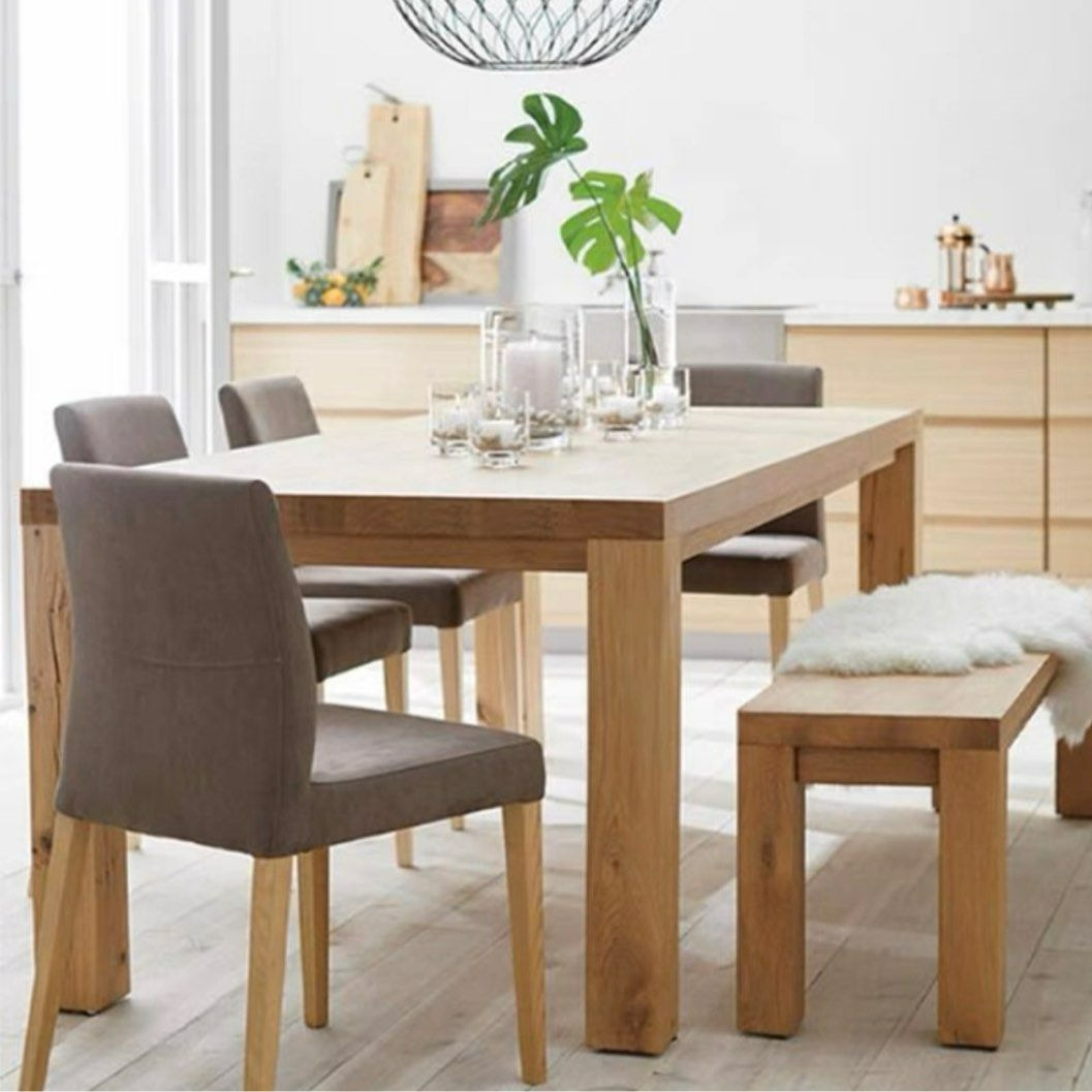 NORDENZA Scandinavian Solid Wood Dining Table - Cassa Haus Singapore