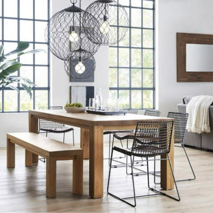 NORDENZA Scandinavian Solid Wood Dining Table - Cassa Haus Singapore