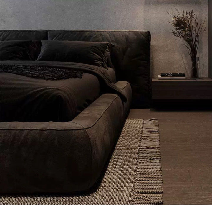 MIRELO Modern Leathaire Bedframe - Cassa Haus Singapore