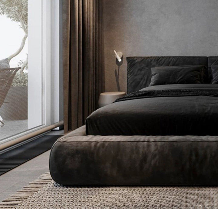 MIRELO Modern Leathaire Bedframe - Cassa Haus Singapore