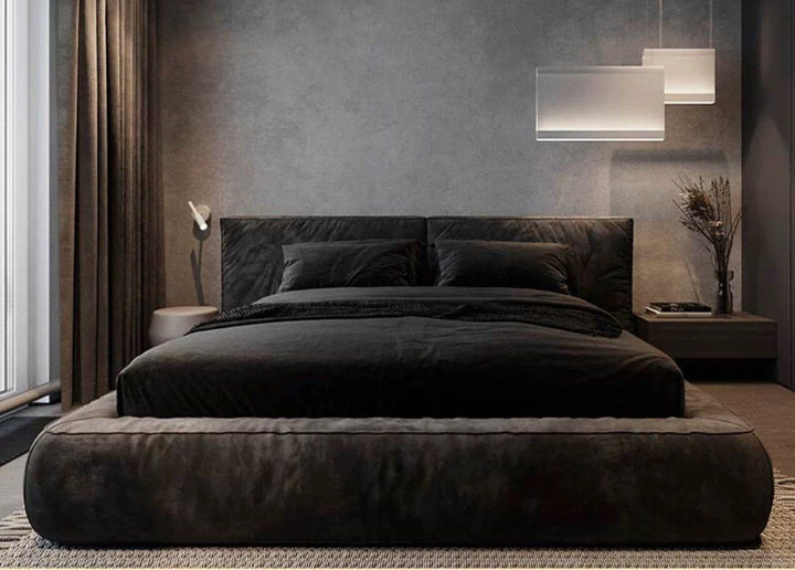 MIRELO Modern Leathaire Bedframe - Cassa Haus Singapore