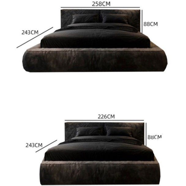 MIRELO Modern Leathaire Bedframe - Cassa Haus Singapore