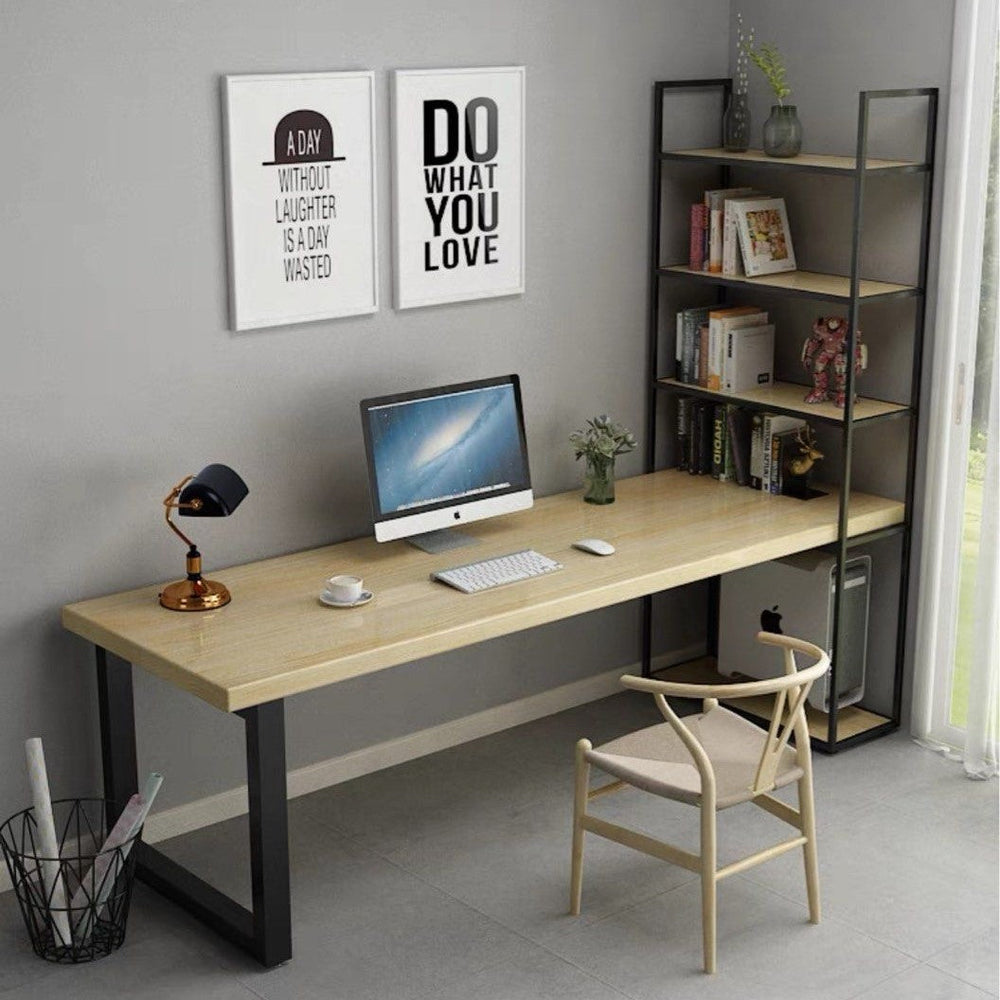 INGMAR Rustic Solid Wood Study Table - Radical Homes Singapore