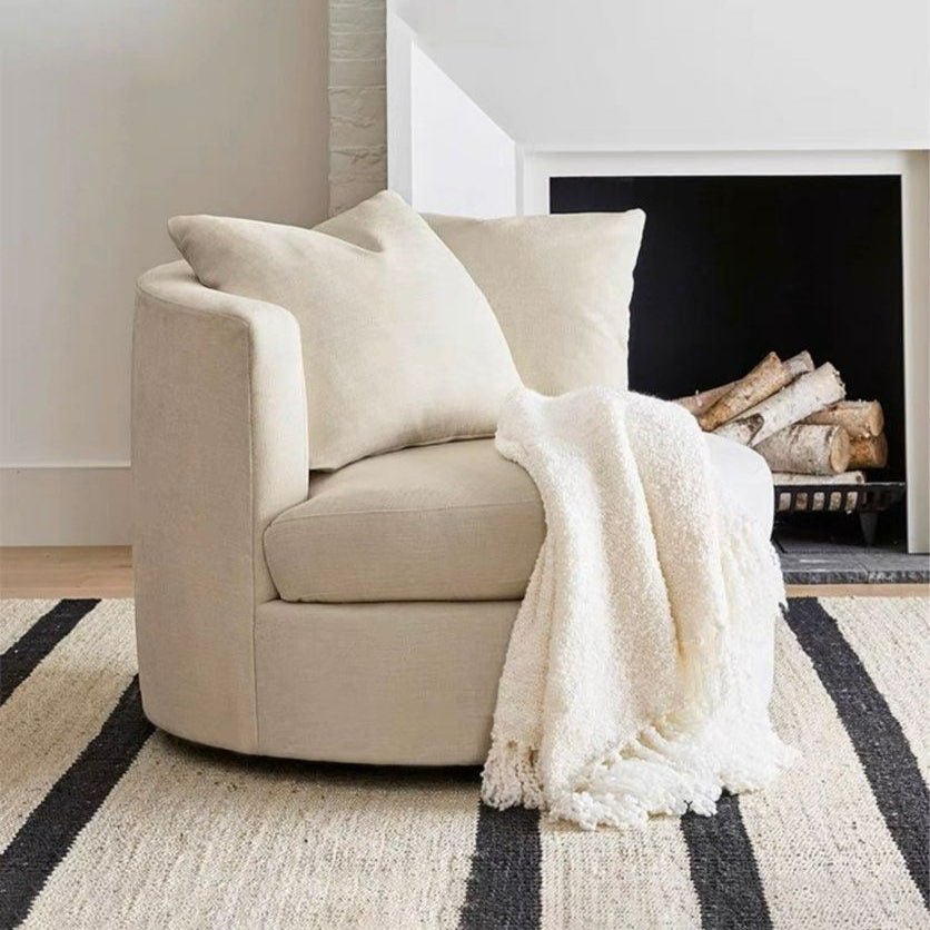 CADEN Modern Swivel Lounge Chair - Radical Homes Singapore