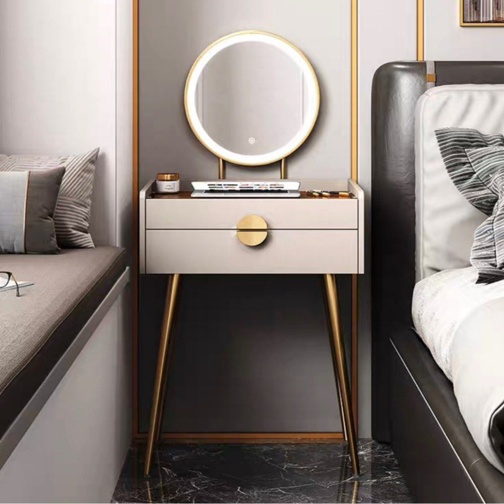 MARQESSA Makeup Vanity Set With Stool & Mirror - Cassa Haus Singapore