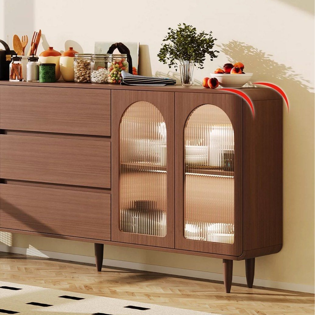 DARA Modern Walnut Sideboard - Radical Homes Singapore