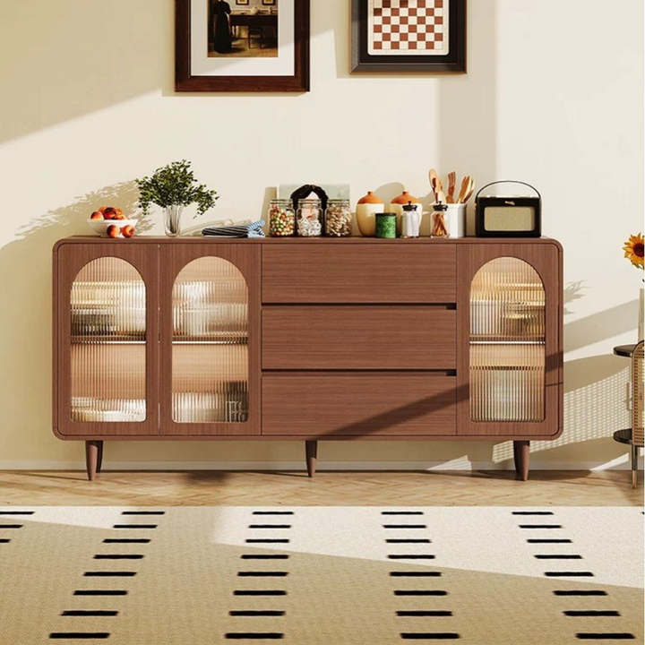 DARA Modern Walnut Sideboard - Radical Homes Singapore