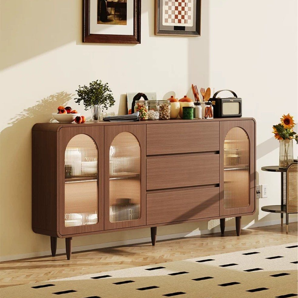 DARA Modern Walnut Sideboard - Radical Homes Singapore