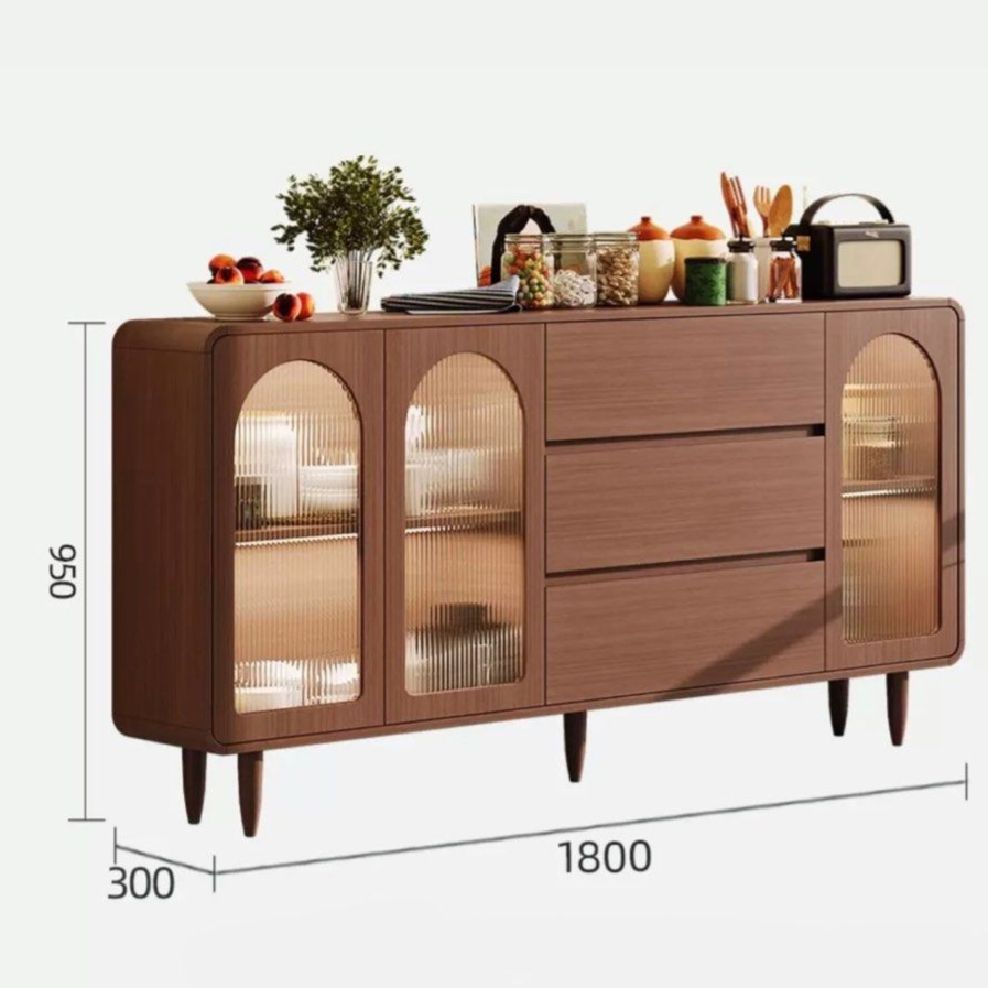 DARA Modern Walnut Sideboard - Radical Homes Singapore
