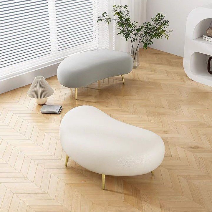 PEBBLE Modern Boucle Ottoman - Cassa Haus Singapore