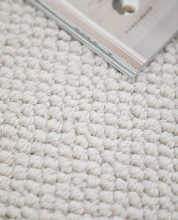 ERNIE Minimalist Round Wool Rug - Radical Homes Singapore