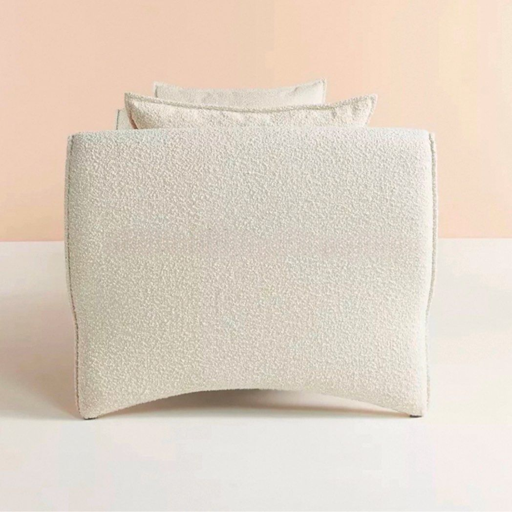 AIELN Modern Boucle Bench - Radical Homes Singapore