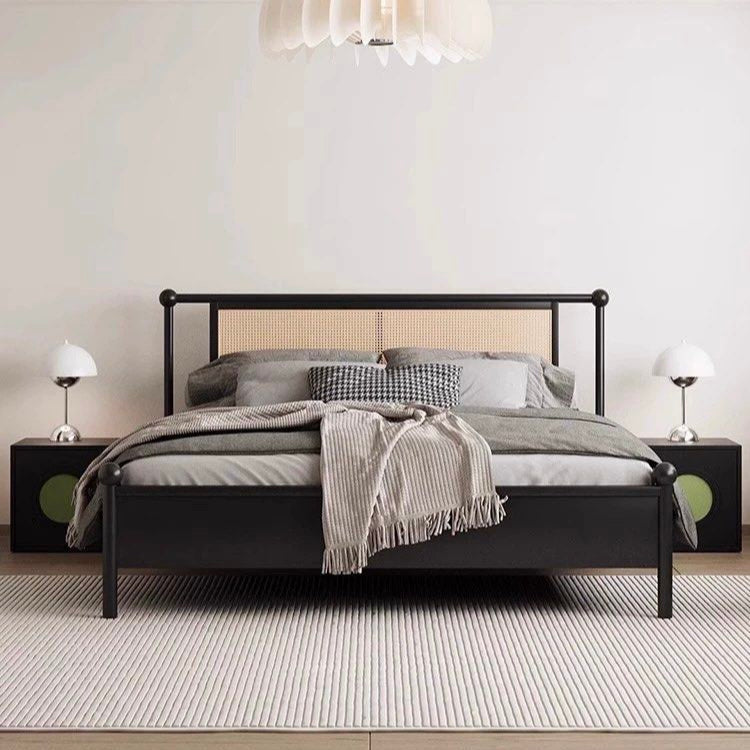 JOWIN Rustic Rattan Bedframe - Radical Homes Singapore